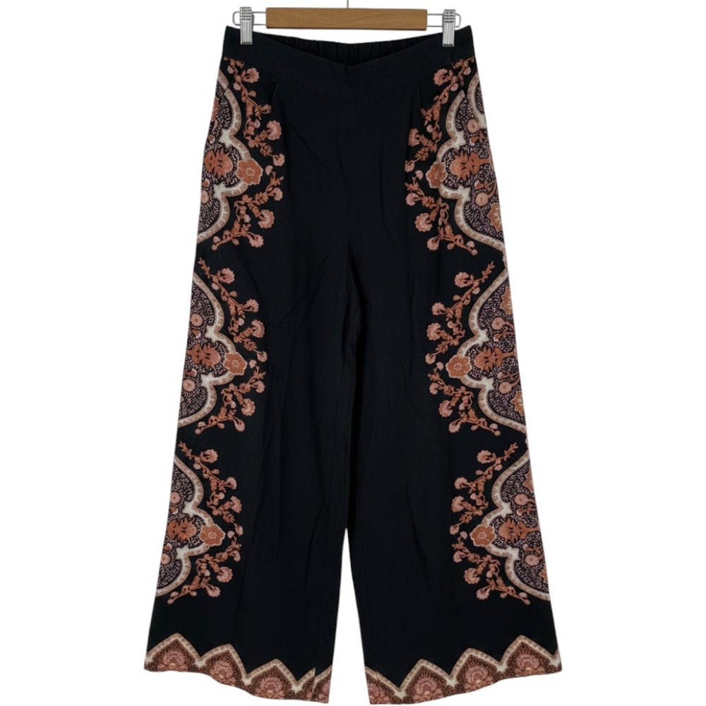 Cleobella Martin Pants in Dark Lagos Size S Linen Cotton Wide Leg *FLAWED*